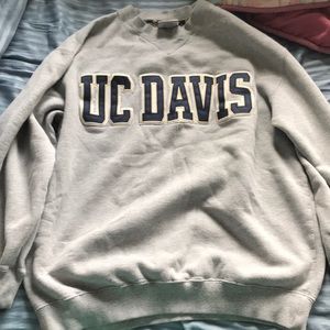 UC Davis Sweater Embroidered Size Large